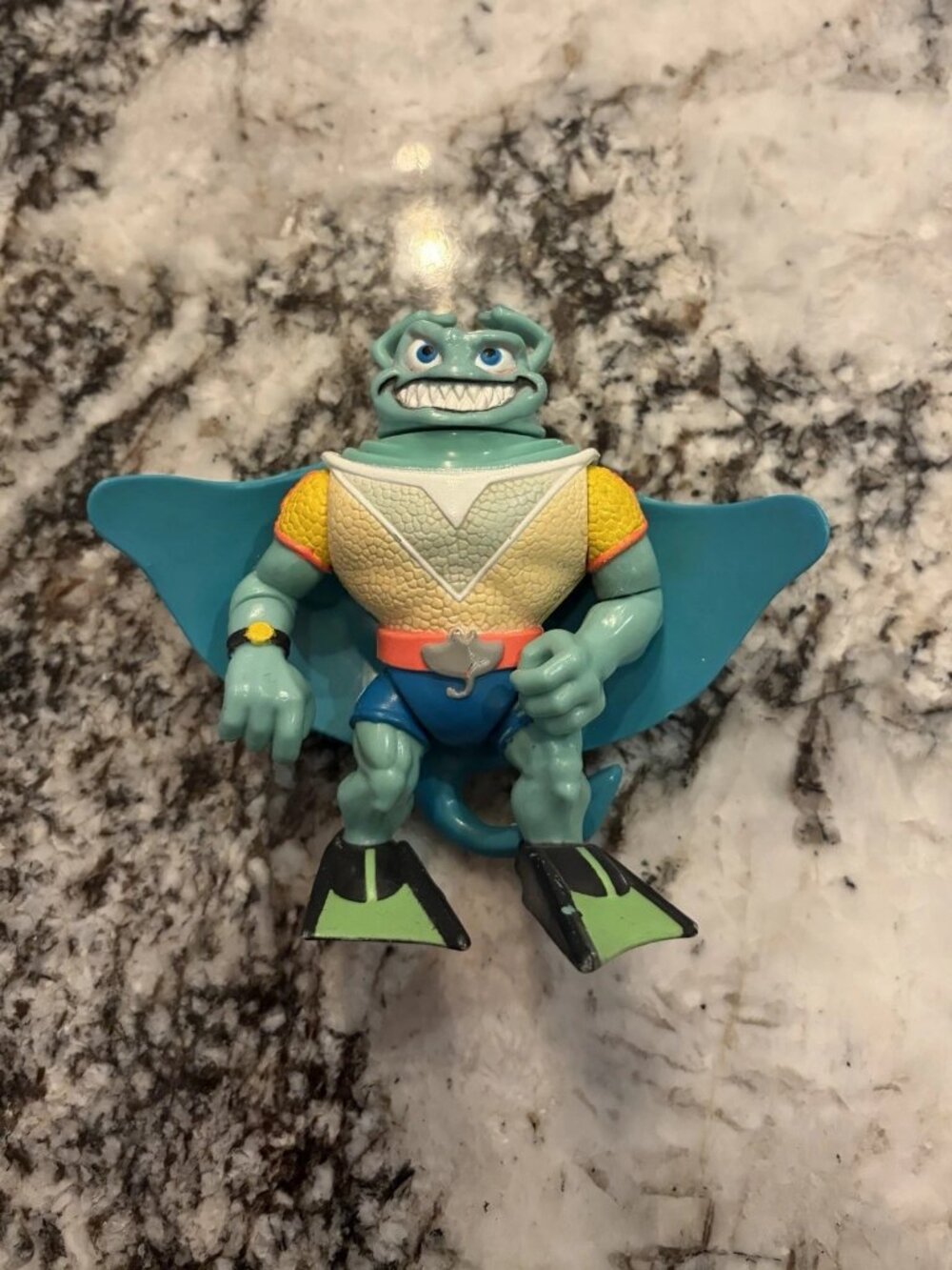 1990 TMNT Ray Fillet Playmates Incomplete